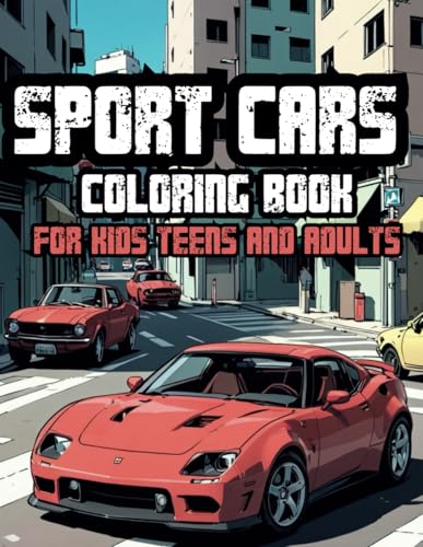 Sport Cars Coloring Book: A 40-Pictures Journey Through Iconic Vehicles for Relaxation and Creativity for Kids, Teens, Adults (Coloring Books) image 2