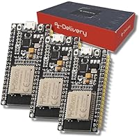 AZDelivery 3 x ESP-WROOM-32 NodeMCU Modulo Wifi + Bluetooth Dev
