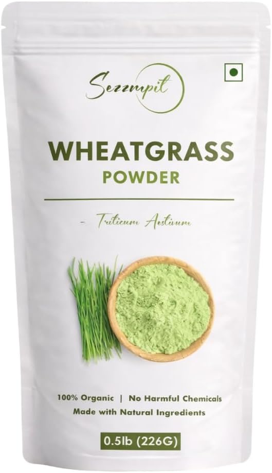 100% Natural Wheatgrass Powder 200g – Powdered Superfood for Smoothies & Health Drinks