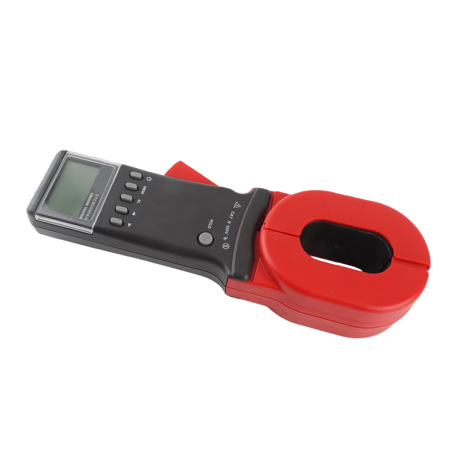 Luocute Cyfrowy Miernik Cęgowy, Zakres Rezystancji 0,01 200 Omów, Tester Rezystancji Uziemienia, Tester Cęgów z Wyświetlaczem LCD do Przechowywania Danych 500, do Zasilania Elektrycznego