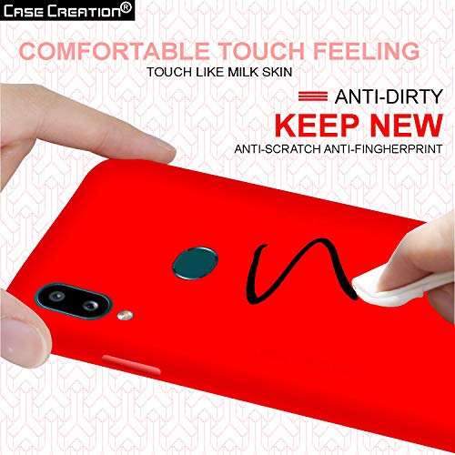 Image of Case Creation Luxurious OG Series for Samsung A10s Case Cover,Anti-Dirty Slim Case Frosted Matte Cute Candy TPU Raised Bezel (Splash of Color) Back Cover for Samsung Galaxy A10s -Wine Red