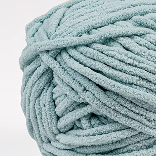 Image of Crafted By Catherine Blanket Solid Yarn - 2 Pack (213 Yards Each Skein), Aqua, Gauge 6 Super Bulky