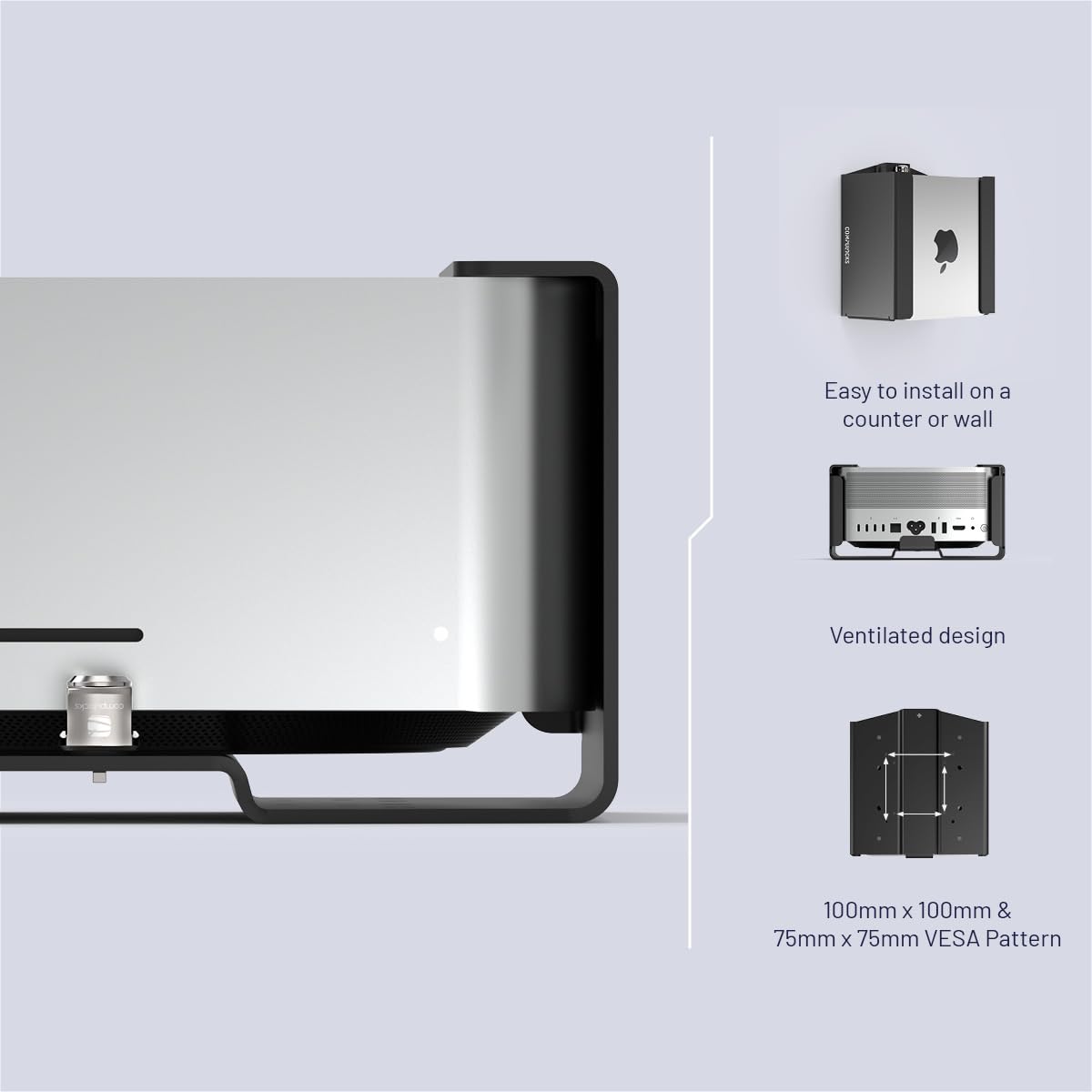 Compulocks Verrouillage De L´ordinateur Portable Mac Studio Argenté