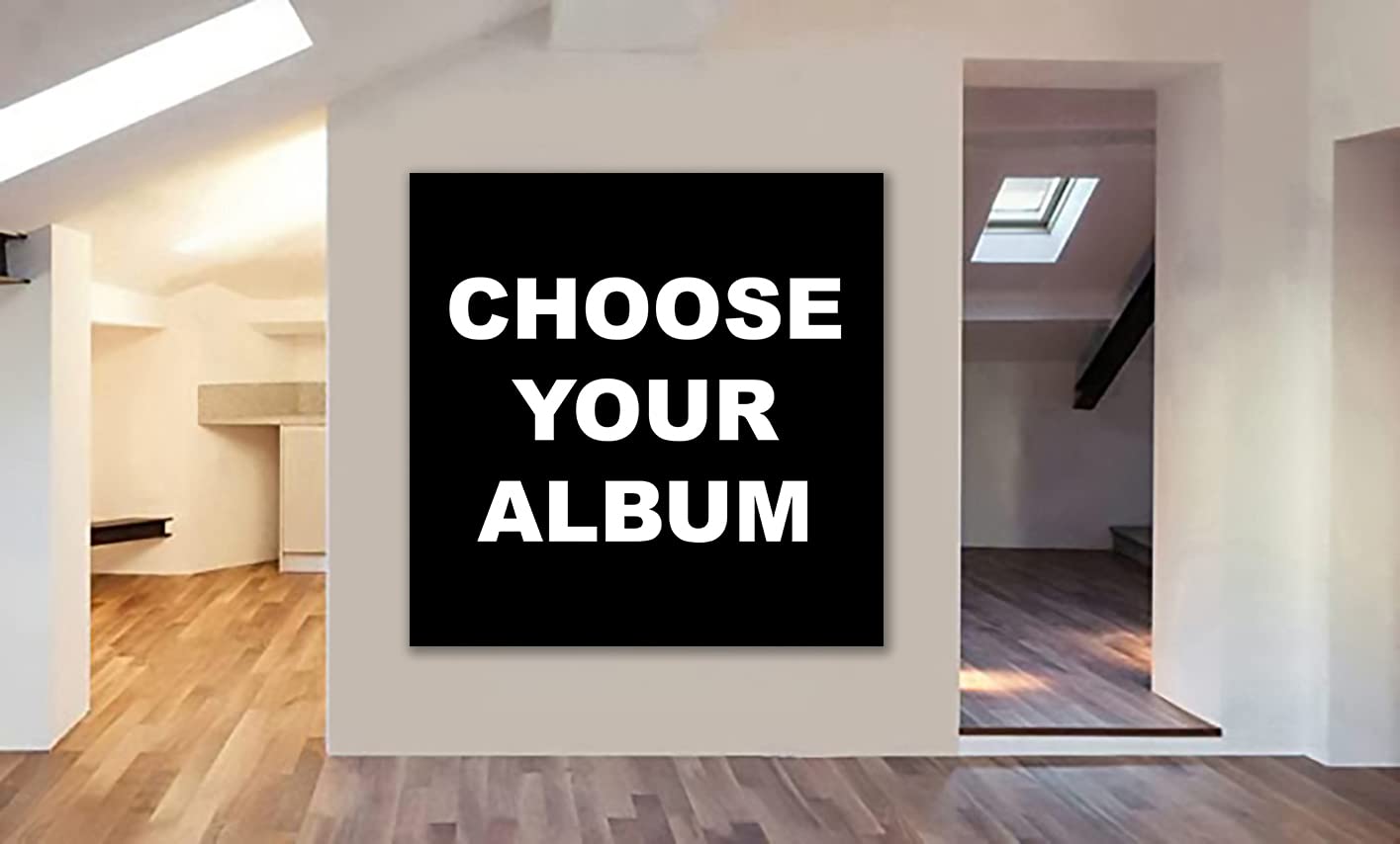Scegli la copertina del tuo album Stampa della copertina dell'album Art musical Regalo personalizzato Tela incorniciata Tela arrotolata Stampa foto/poster Carta fotografica (carta fotografica