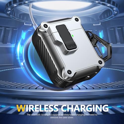 Image of RFUNGUANGO for Airpods 2nd and 1st Generation Protective Cases Silver