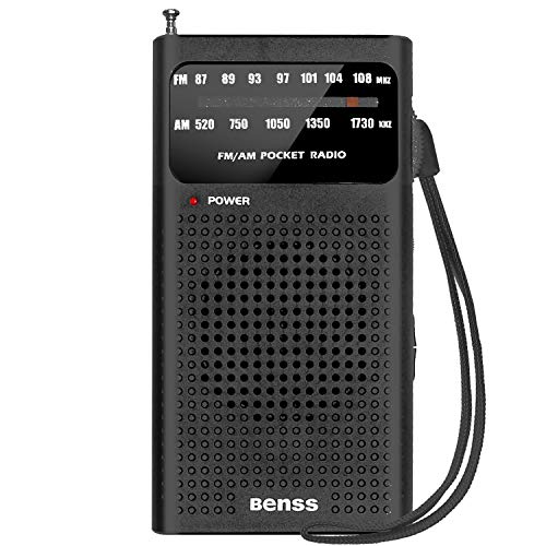 Radio Portátil Pequeña Mini Radio de Bolsillo FM Am Radio con Grandes Altavoces, Excelente Recepción