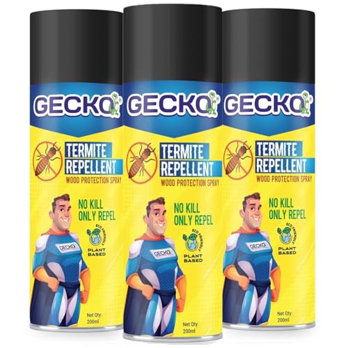 Image of Shadow Securitronics 100% Herbal Termite Repellent Spray | Wood Preservative & Insect Repellent for Furniture | Ideal for Home, Kitchen, and Office Use | Pack of 3 (200ml) - FORMULATION 20X
