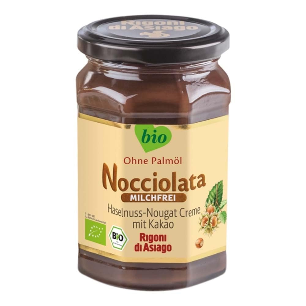 Rigoni di Asiago Nocciolata - Milchfrei, 1x 650g, Haselnusscreme ohne Palmöl, Nuss Nougat Creme ohne Palmöl, Leckerer Brotaufstrich