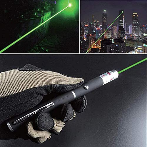 Image of CHIKU Ultra Powerful Green Laser Pointer Pen, 1000 FT Range with Adjustable Cap for Presentation, Long Range Laser Beam with Extra Disco Light Effect, Ideal for Project Design and Professional Use