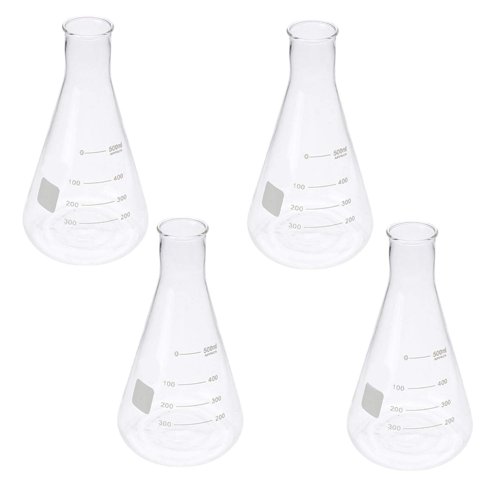 Glas Erlenmeyerkolben Dickwandig, Standard Kapazität