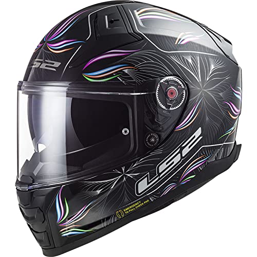 LS2 Helmets Full Face Citation II Tropical (Black/White - X-Large)