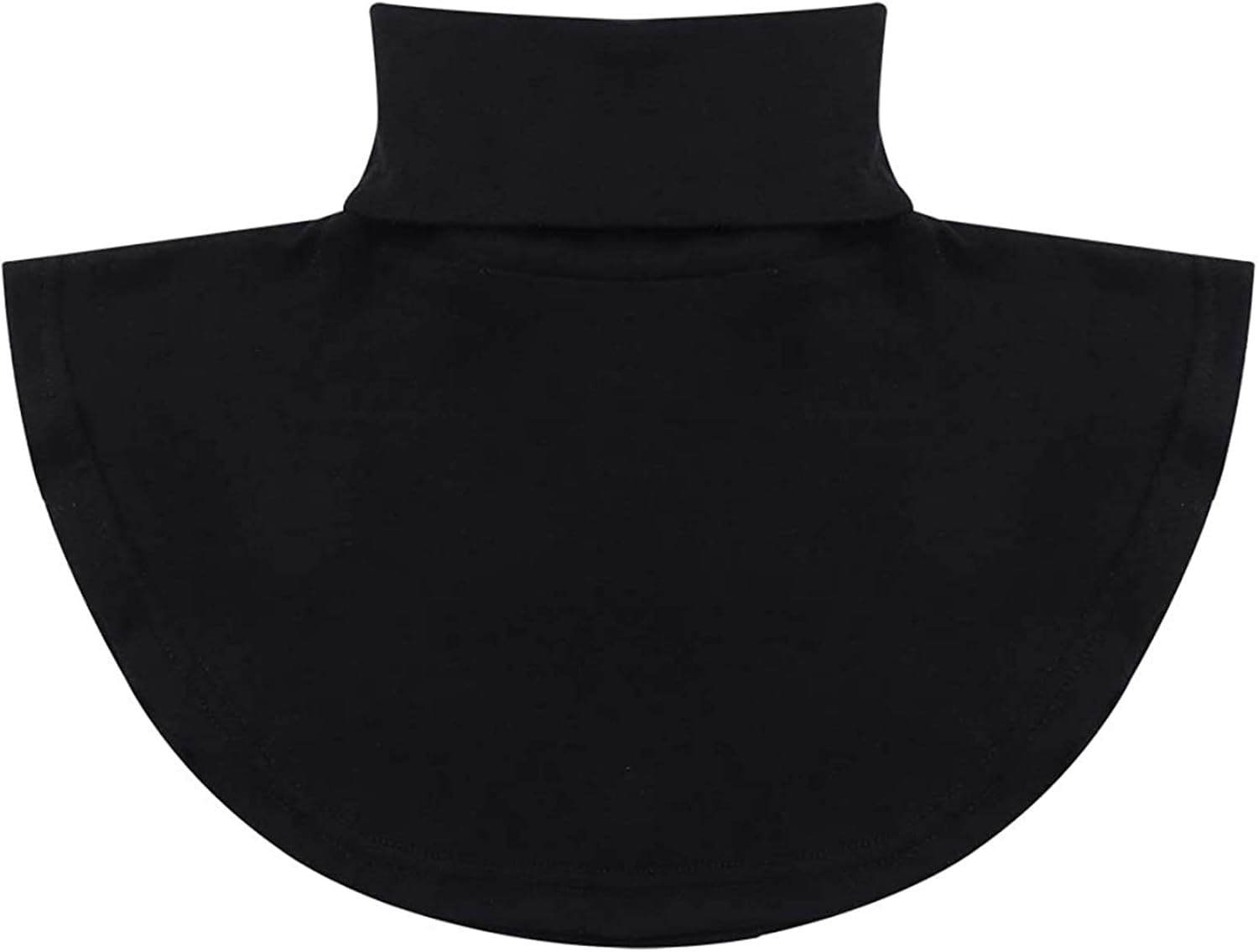 Womens Girls Fake Collar Dickey Detachable High Neck Top Cotton half Blouse Collar Neck - Image 2