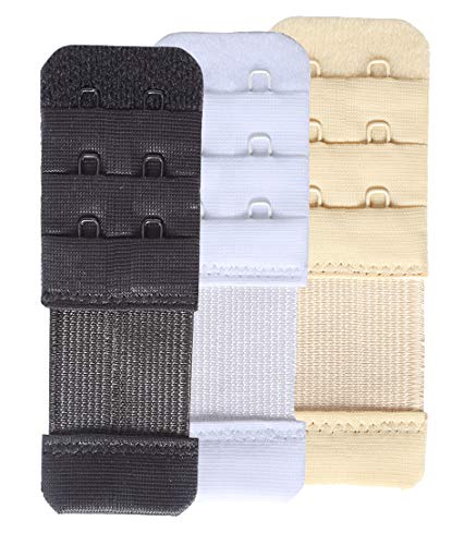 Image of SAMGU Women's Bra Extenders 3 Hook Elastic Stretchy Bra Extension Strap