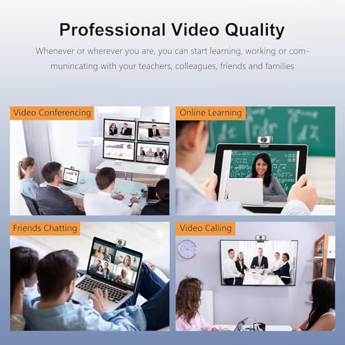 Spedal Wide Angle Digital Webcam, 120 Degree View Video Conference Distance Learning Remote Teaching Camera, Full HD 1080P Live Streaming Webcam... - Image 5