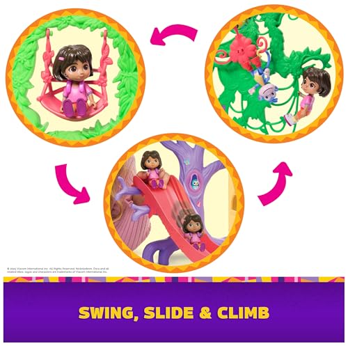 Dora, Explore & Play Rainforest Casita Playset, Dora & Boots Figures, Dollhouse Furniture, Bilingual Phrases, Kids Toys for Girls & Boys Ages 3 and Up - image 3