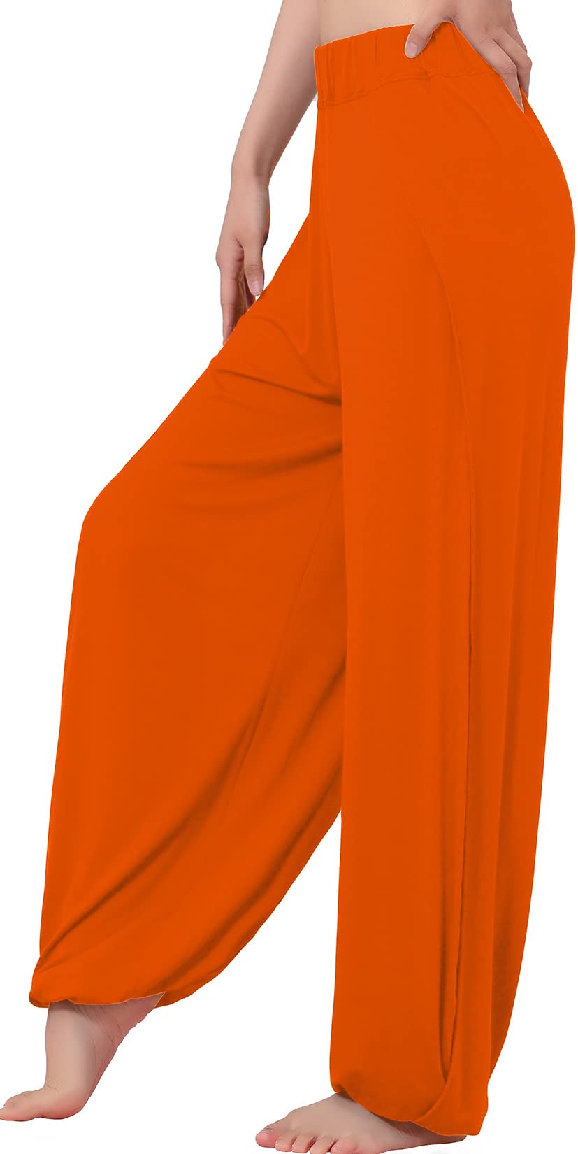 Hoerev Pantaloni Spaccati Morbidi per Le Donne Pantaloni Yoga Danza Harem Yoga Pilates
