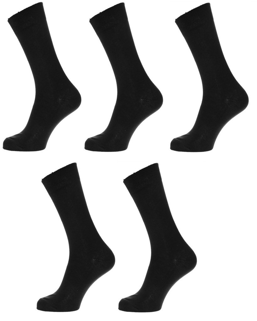 Cotson Men's Black Cotton Full Length Socks Size 8-11 (Pack of 5 Pairs)-picture-59