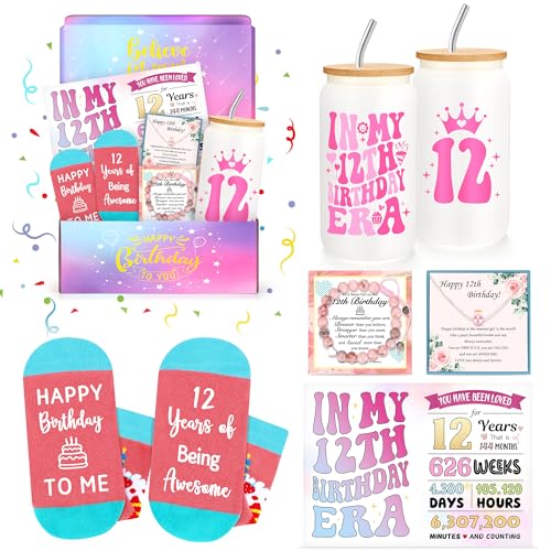 12 Year Old Girl Birthday Gifts for 12 Year Old Girl Gift Trendy Stuff 12th Birthday Gifts for Girls Age 12 Gift Ideas Cool Things Present for Tweens, Teen Girls Happy 12th Decoration Accessories