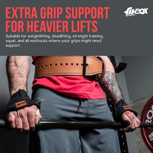 FitBox Sports Figure 8 X Lifting Straps, Black - Image 6