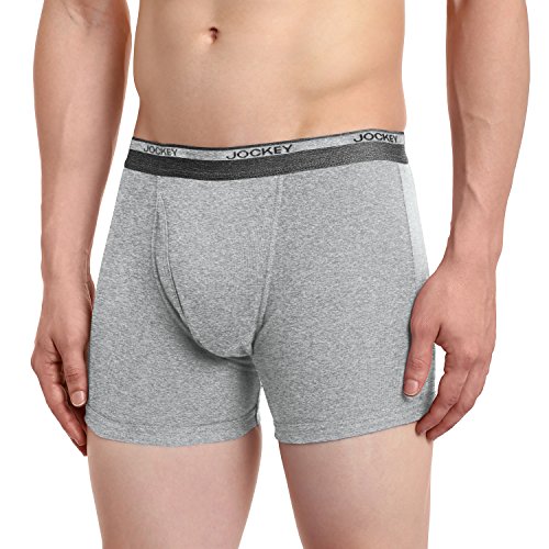 Image of Jockey 8009 Men's Super Combed Cotton Rib Solid Boxer Brief with Ultrasoft Waistband (Pack of 2)
