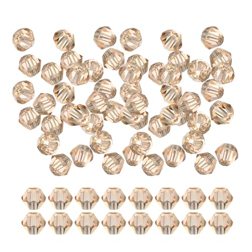 PATIKIL 4mm Bicone Glass Beads