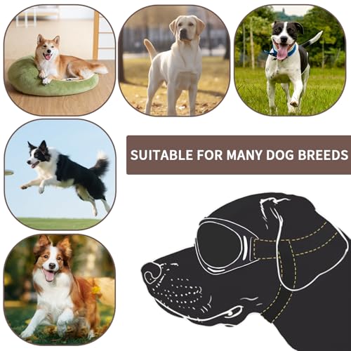 MisFun 1Pcs Retro Hundebrille, Sonnenbrille Hund Brille Hund UV-Schutz, Hundesonnenbrille für Mittel Große Hunde, Sonnenbrille Hunds mit Verstellbare Riemen, für Autofahren/Outdoor-Aktivitäten