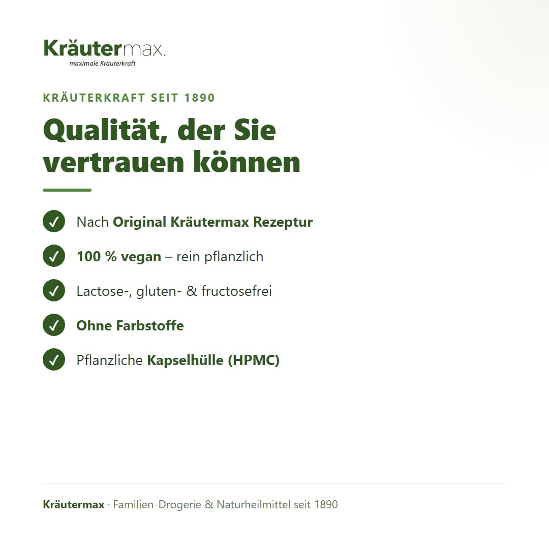 Kräutermax Coenzym Q10 100 mg + Lecithin Kapseln, 60 Stück, Vegan, 2 Monate Vorrat
