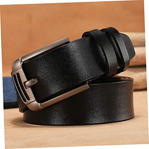 Beaupretty Men's Leather Belt Casual Western Style Pin Buckle Adjustable for Comfortable Fit2