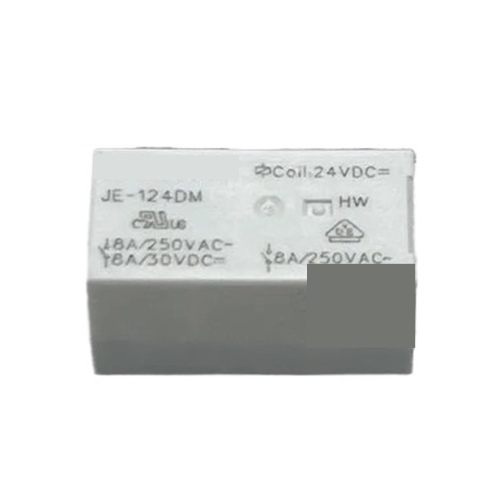 Relais JE-124DM DC24V lot de 2 pièces 8A 4 pins pour circuit