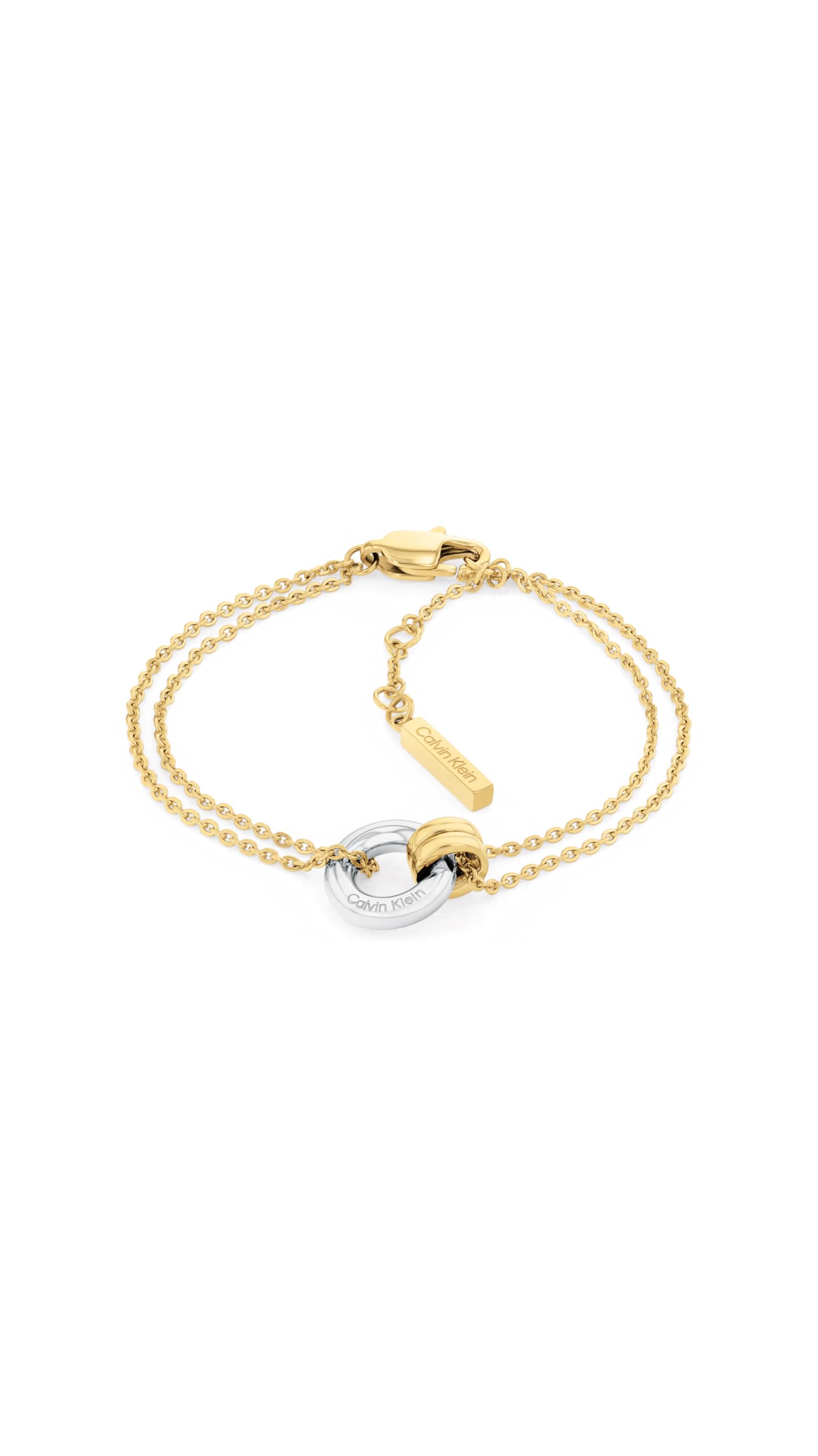 Calvin Klein Women's Dual Chain Bracelet - Two Tone