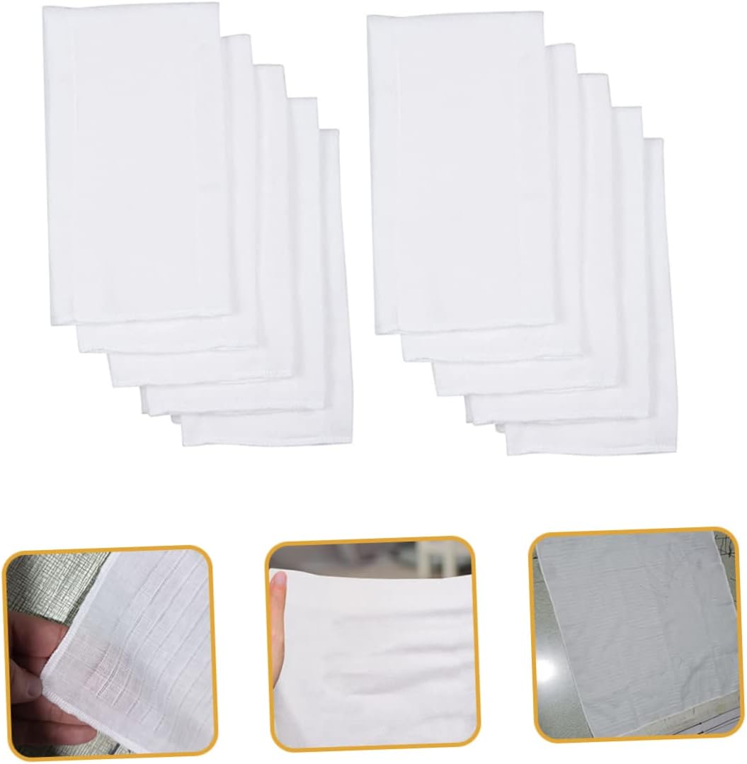 10pcs Cotton Diaper Inserts for Newborns Reusable Burp Cloths Soft Washable for Diapers