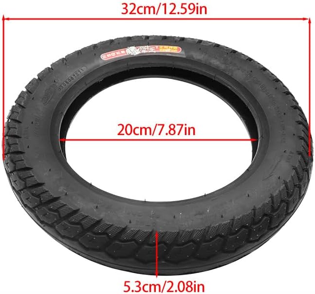 12 1/2x2 1/4 Replacement Tire and Inner Tube Set, Black, Compatible with Strollers and Small Bikes