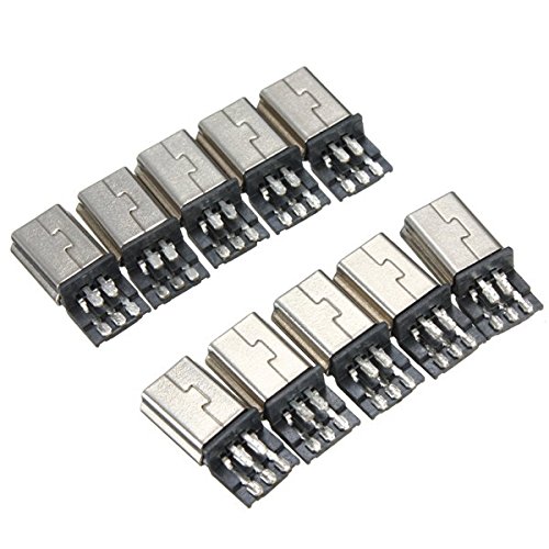 Cltgxdd 1-5 Pezzi Micro Mini USB Maschio 10 Pin USB 10 Pin PCB Connettore Adattatore Spina Piatta Per Presa MP3 MP4 - Foto 10