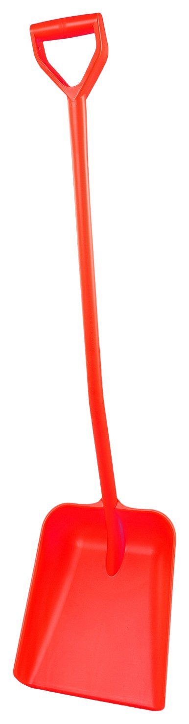 FBK 15104-3 Pala Individual, Mango Largo, 300 x 380 x 1330 mm, Color Rojo