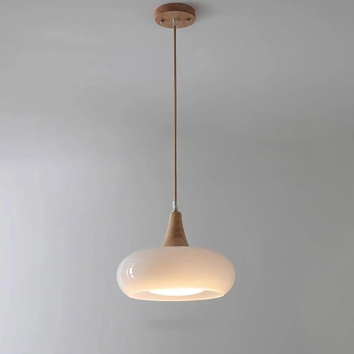Tambor moderno de 28 cm de diseño retro con difusor blanco para dormitorio 7