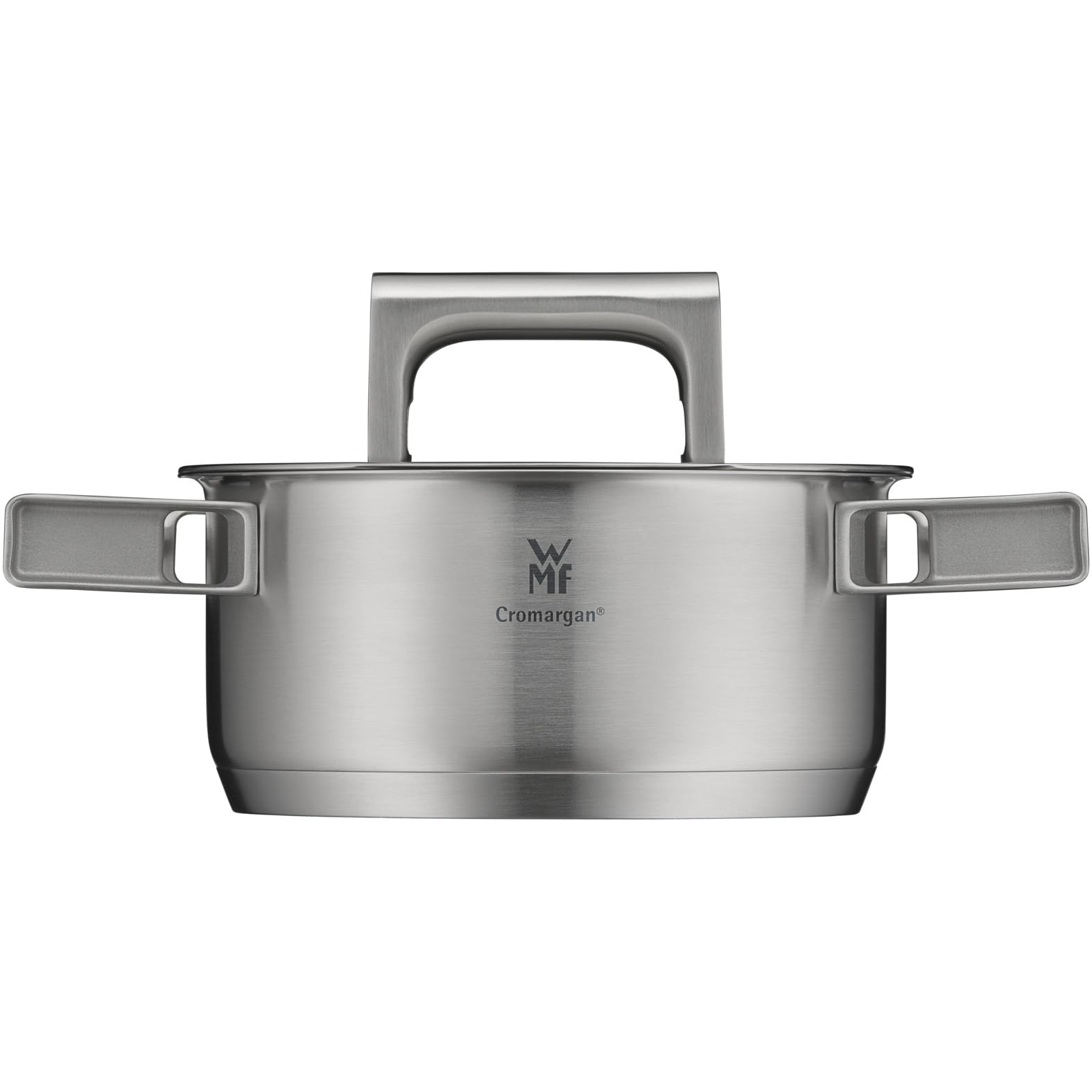 WMF Ultimate Cool garnek do gotowania, mały 16 cm, pokrywka ze stali nierdzewnej, garnek do smażenia indukcyjnego 1,4 l, stal nierdzewna Cromargan matowa, uchwyty redukujące ciepło, garnek indukcyjny