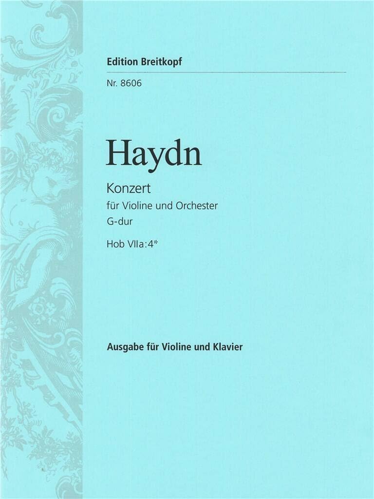 Violin Concerto in G major (Hob VIIa:4*) - violin part with piano reduction - (EB 8606)
