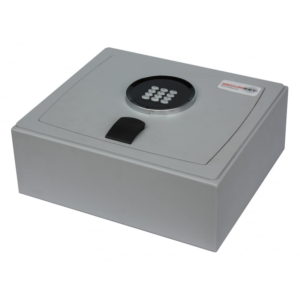 Securikey Top-Opening Vault Safe – 13L | Gas Strut | Electronic Lock Foam Lined