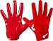 Cutters Gloves S451 Rev Pro 2.0 Receiver Football Gloves with Sticky C-Tack Grip, SOLID RED, Adult L