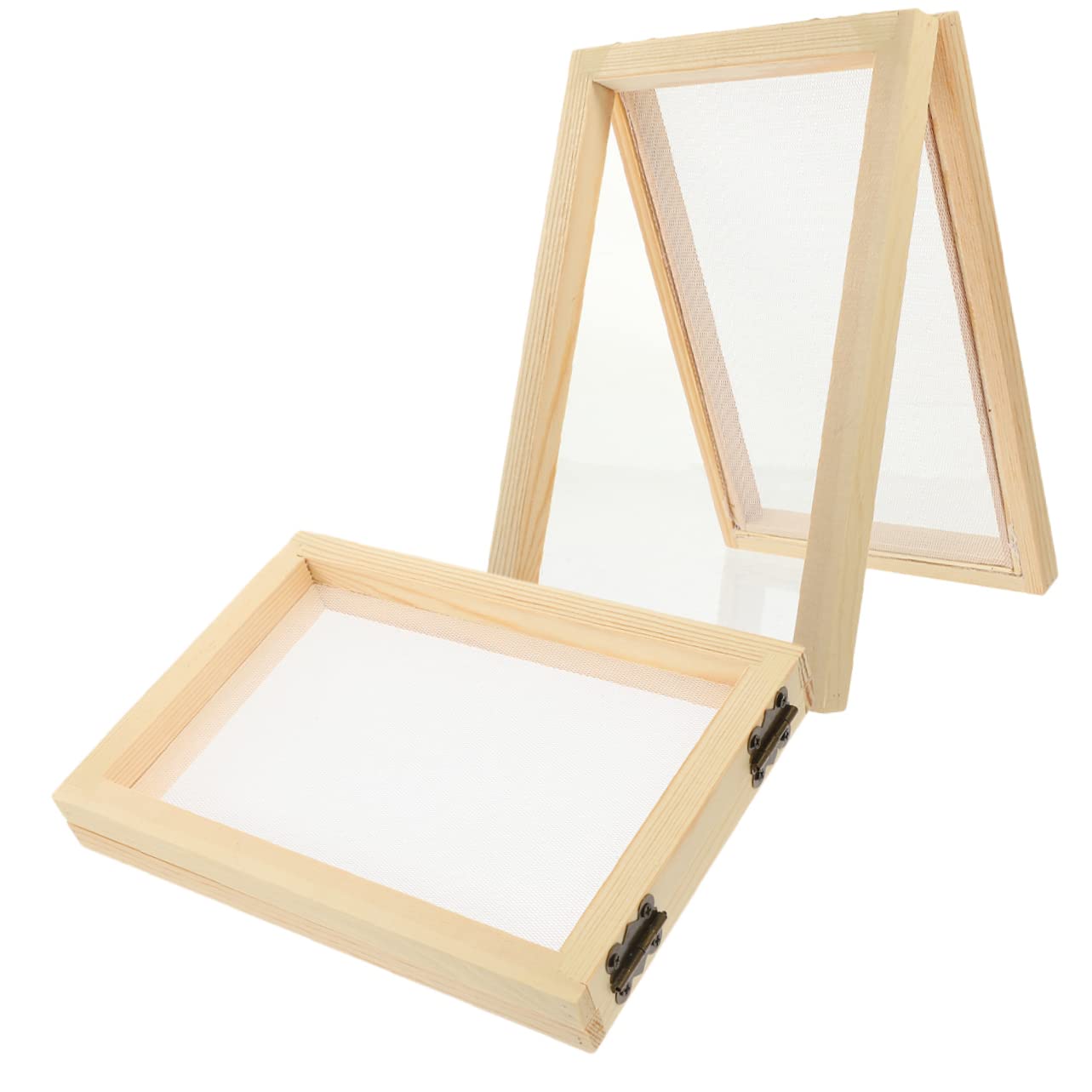 Gogogmee DIY Paper Craft Kit 2pcs Handmade Paper Mould Frame Screen for Boys and Girls