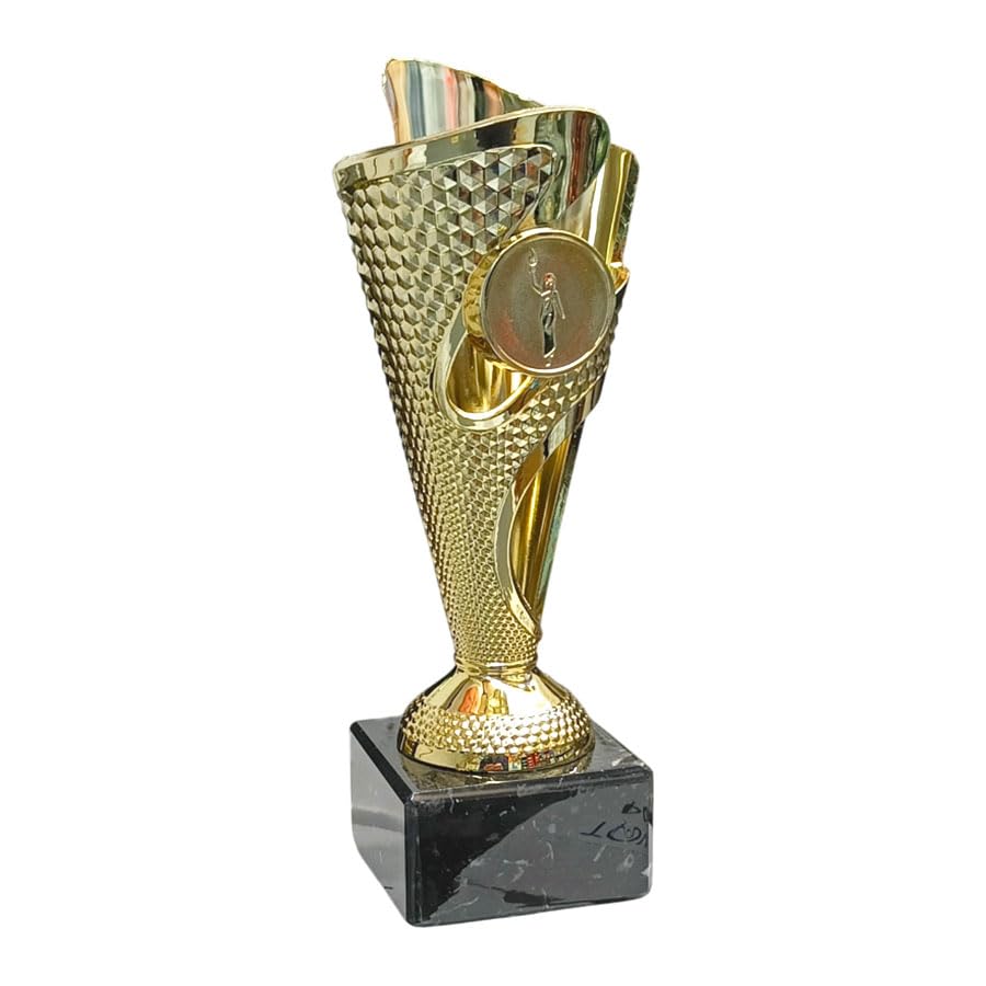 Targhetta personalizzata Coppa dorata 17,50 cm