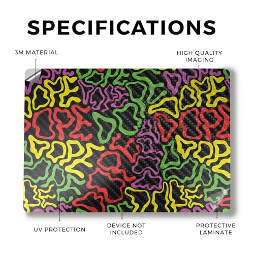 Image of Carbon Fiber Laptop Skin Compatible with Alienware M18 R2 (2024) - Super Dope - Premium 3M Vinyl Protective Wrap Decal Cover - Easy to Apply | Crafted in The USA by MightySkins