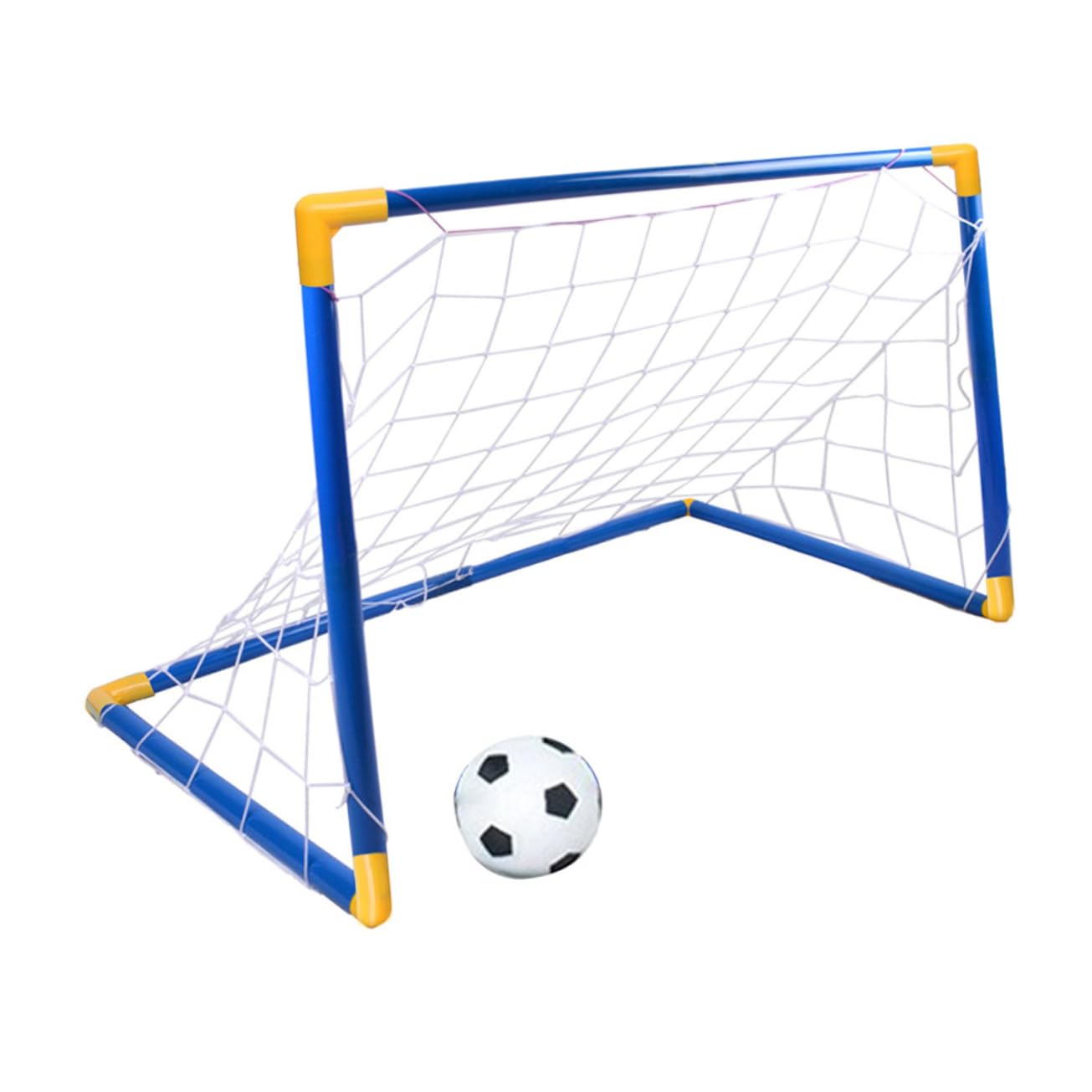 BESTonZON 1 Set Portable Foldable Soccer Goal Lightweight Mini Football Gate for Outdoor Training Backyard Games and Family Activities Compact Design Easy to Carry