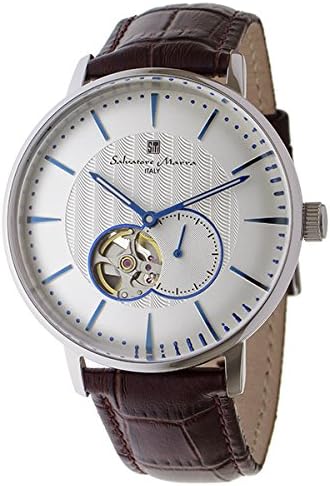 Amazon Salvatore Marra サルバトーレマーラ 腕時計 自動巻き おしゃれ メンズ 男性用 アナログ 革ベルト プレゼント ホワイト 時計クロス付き Sswh 並行輸入品 メンズ腕時計 腕時計 通販