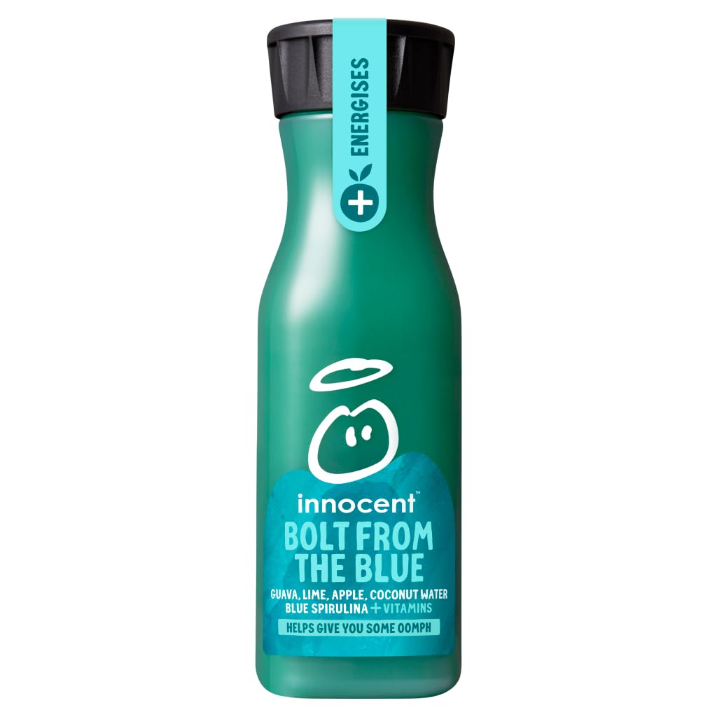 InnocentPlus Bolt from The Blue Guava, Lime, Apple, Coconut Water & Blue Spirulina Juice 330ml