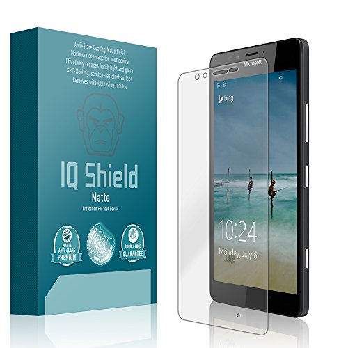 IQShield Matte Screen Protector Compatible with Microsoft Lumia 950 Anti-Glare Anti-Bubble TPU Film