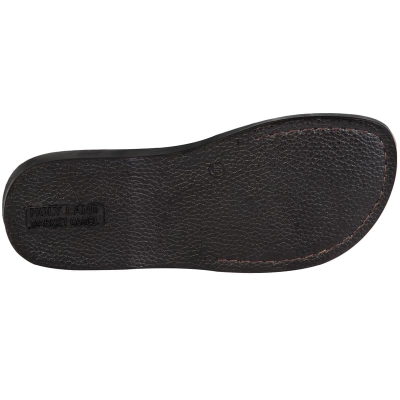 Holy Land Market Men/Women Biblical Jesus Leather Sandals/Slides From Jerusalem (Jerusalem Style III)4