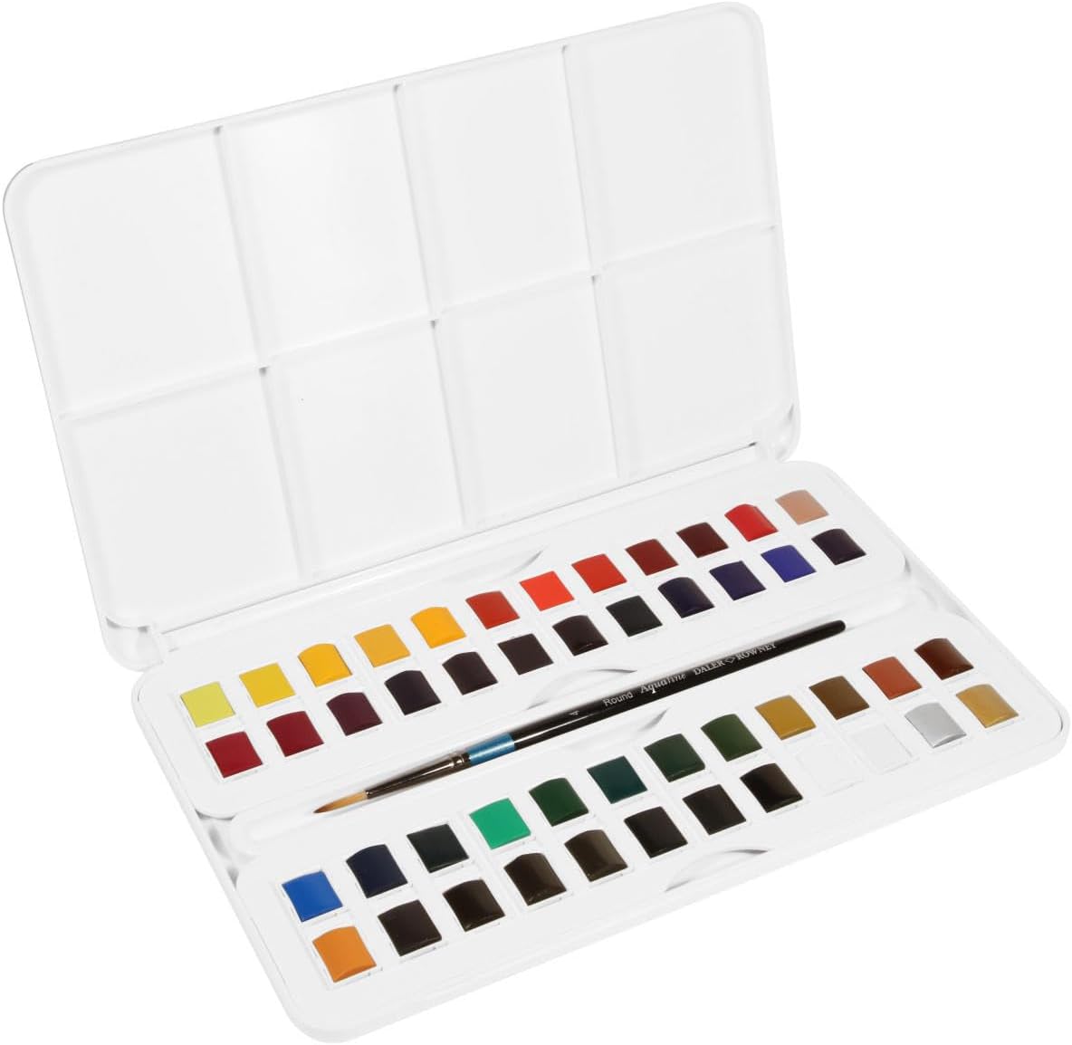 Daler Rowney Daler-Rowney Aquafine 48-pc Watercolor Studio Set - Watercolor Paint Set for Watercolor Paper and More - Watercolor Set for Artists and Students - Water Color Paint for All Skill Levels