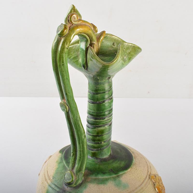 Amazon.co.jp: 中国 遼三彩 花文瓶 執壷 水注瓶 V R7331F : おもちゃ