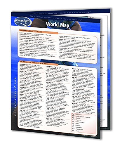 Buy World Chart- Geography Quick Reference Guide by Permacharts Online ...